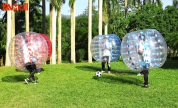big zorb ball with a person